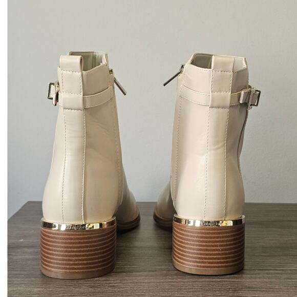 CALVIN KLEIN Women's Jallis2 Zip Up Booties Size 10 Light Natural NWT - Picture 3 of 7